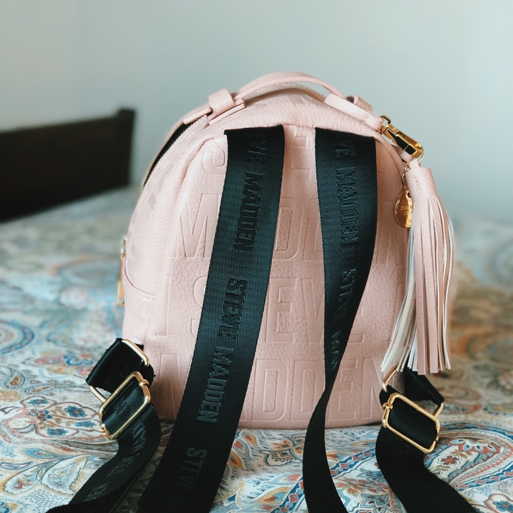 PINK SMALL BRANDED BACKPACK | STEVE MADDEN
